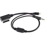 Techmaster Vw Audi ile Uyumlu 3.5 mm Aux Kablosu ve iPhone Lightning Şarj Sku2