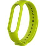 Techmaster Xiaomi Mi Band 5 Mi Band 6 Mi Band 7 Tme Silikon Kordon Kayış - Fıstık Yeşili