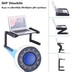 Techmaster Yükseklik Ayarlı Laptop Notebook Ders Çalışma Masası