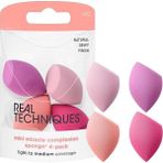 Techniques Real Techniques 4 Mini Miracle Complexion Süngeri - 4'lü Makyaj Süngeri Doğal ve Dewy Finish