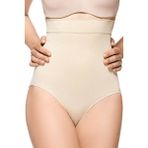 TECHNO 8Q Yüksek Bel Göğüs Altı Silikonlu Underbust Alt Karın Göbek Toparlayıcı Inceltici Kadın Slip Korse - M - Ten