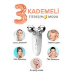 TECHNO 8Q Yüz Ve Boyun Kırşıklık Giderici 3 Modlu Titreşimli Ems Masaj Aleti(Gıdık, Sarkma, Kırışıklık)