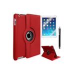 Techno Guru Apple iPad Mini 2 3 360 Derece Dönebilen Standlı Tablet Kılıfı - Kırmızı