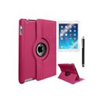Techno Guru Apple iPad Mini 2 3 360 Derece Dönebilen Standlı Tablet Kılıfı - Koyu Pembe