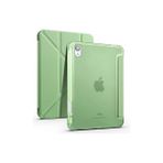 Techno Guru Apple iPad Mini 2021 (6.nesil) Kılıf Zore Tri Folding Kalem Bölmeli Standlı Kılıf - Açık Yeşil