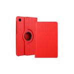 Techno Guru Lenovo Tab M10 Plus TB-125F - TB-128F 3. Jenerasyon 360 Derece Dönebilen Standlı Tablet Kılıfı - Kırmızı