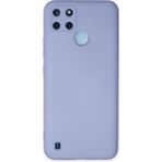 Techno Guru Realme C25Y Kılıf Içi Kadife Kaplı Nano Silikon Kapak - Lila
