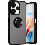 Techno Guru Redmi 13 4g Kılıf Arkası Buz Tasarımlı ve Yüzüklü Kenarları Renkli Şık Montreal Yüzüklü Silikon Kapak - Siyah
