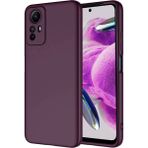 Techno Guru Redmi Note 12S Içi Kadife Dolgulu Şık Candy Lansman Silikon Kılıf - Koyu Mor