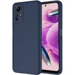 Techno Guru Redmi Note 12S Içi Kadife Dolgulu Şık Candy Lansman Silikon Kılıf - Lacivert