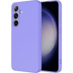 Techno Guru Samsung Galaxy A26 Kılıf Kadife Dolgulu Şık Candy Lansman Silikon Kapak - Telefon Modeli - Renk - Lila