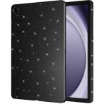 Techno Guru Samsung Galaxy Tab S7 T870 Simli Parlak Görünümlü Tablet Koton Kılıf - Siyah