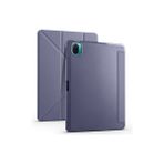 Techno Guru Xiaomi Mi Pad 5 Kılıf Zore Tri Folding Kalem Bölmeli Standlı Kılıf - Mor