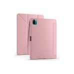 Techno Guru Xiaomi Mi Pad 5 Kılıf Zore Tri Folding Kalem Bölmeli Standlı Kılıf - Rose