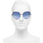 Techno Station Vintage Fashion Hafif Unisex Güneş Gözlüğü Unisex Güneş Gözlüğü Mavi Beyaz Şık DMA20 - Siyah