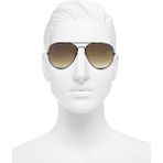 Techno Station Vintage Fashion Hafif Unisex Güneş Gözlüğü Unisex Güneş Gözlüğü Oval Çerçeve Kahverengi A06 - Siyah