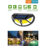 Technojet 122COB Ledli Güneş Enerjili Bahçe Aydınlatma Solar Lamba Hareket Sensörlü