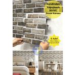 Technojet 30X30cm 3D Kendinden Yapışkanlı Duvar Kağıdı Kaplama Dekorasyon Mutfak 6lı Paket 0,54m2