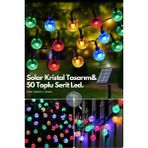 Technojet 50 Top Ledli Solar Kristal Bahçe Dekorasyon Aydınlatma Rgb Işık Güneş Enerjili - Renkli