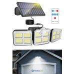 Technojet Güneş Enerjili Kumandalı Hareket Sensörlü Solar Bahçe Aydınlatma ve Sokak Lambası 122 Led