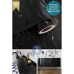 Technojet Kendinden yapışkanlı Mat Mermer Desen Folyo Mutfak Banyo Tezgah Duvar Kaplama 60cmX500cm