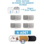 Technojet Otomatik Su Pınarı Çeşmesi 3lt Beyaz Renkli Kedi Köpek ve Evcil Hayvanlar İçin Su Sebili