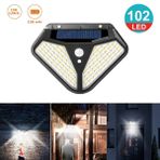 Technojet Solar 102 Ledli Güneş Enerjili 3 Modlu Bahçe Aydınlatması Hareket Sensörlü Lamba