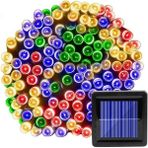 Technojet Solar 50 Ledli 7 Metre Bahçe Aydınlatma Dekorasyon Güneş Enerjili LED Rgb Işık - Renkli