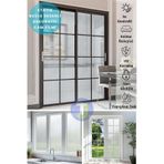 Technojet Statik Buzlu Desenli Cam Kaplama Filmi Duşa Kabin Ofis Balkon Dekorasyon Folyo 60cmx100cm Tk2027
