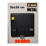 TechnoLoby 2 mm SİYAH METAL 56x56 Cm Çok Amaçlı Pano Organizatör Pegboard
