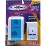 Technomax Kablosuz Kapı Zili 100 Metre Çekme Mesafesi ile 24 Farklı Zil Sesi Özellikli