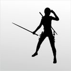 Technopa 20 cm Uzunluk Samurai Bıçağı Folyo Sticker