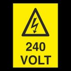 Technopa 240 Volt 20 x 30 cm Uyarı Levhası