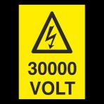 Technopa 30000 Volt 20 x 30 cm Uyarı Levhası
