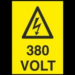 Technopa 380 Volt Uyarı Levhası