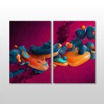 Technopa 3D Obje 90x80 cm Kanvas Tablo