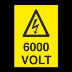 Technopa 600 Volt Uyarı Levhası