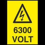 Technopa 6300 Volt 30 x 40 cm Uyarı Levhası
