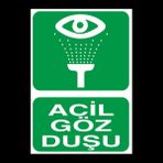 Technopa Acil Göz Duşu 60 x 90 cm Uyarı Levhası