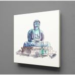 Technopa Amida Buddha 30x30 cm Kanvas Tablo