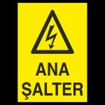 Technopa Ana Şalter 50 x 70 cm Uyarı Levhası