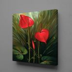 Technopa Antoryum Çiçeği 30x30 cm Kanvas Tablo