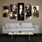 Technopa Atatürk Resim Modelleri 105x60 cm Kanvas Tablo