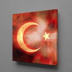Technopa Bayrağın Işıldaması 50x50 cm Kanvas Tablo