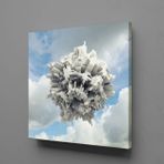 Technopa Beyaz 80x80 cm Kanvas Tablo