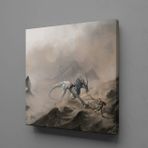Technopa Beyaz At 50x50 cm Kanvas Tablo