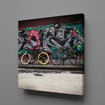 Technopa Bisikletler 25x25 cm Kanvas Tablo