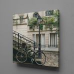 Technopa Bisikletli Ev 40x40 cm Kanvas Tablo