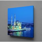 Technopa Boğaz Manzaralı Cami 90x90 cm Kanvas Tablo