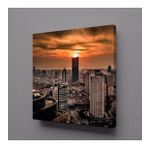 Technopa Büyülü Şehir 100x100 cm Kanvas Tablo